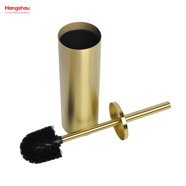 Golden bathroom toilet brush holder Golden bathroom toilet brush holder