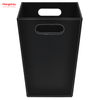 16L Square Open Top Trash Bin with Leather Layer
