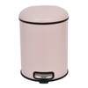 5L Galvanized Steel Round Garbage Trash Bin For Kitchen Waste Office Trash Can Colorful Silent Closing Foot Pedal Dustbin