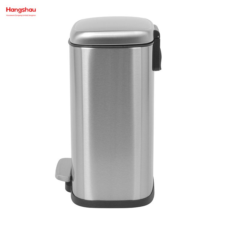 5L Indoor Stainless Steel Metal Dustbin/toilet Waste Bin With Pedal Trash Can Hotel Rubbish Bin