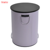 3L Simple Dustbin Garbage Can Bathroom Trash Can Household Plastic Foot Pedal Dust Bins Patent Design Pedal Waste Bin For Indoor Trash Can 