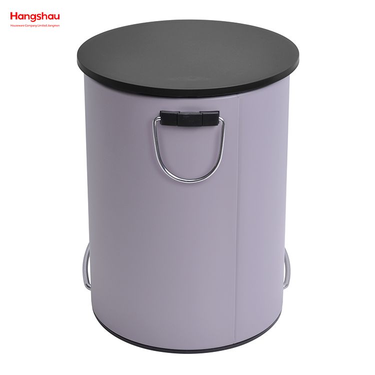3L Simple Dustbin Garbage Can Bathroom Trash Can Household Plastic Foot Pedal Dust Bins Patent Design Pedal Waste Bin For Indoor Trash Can 
