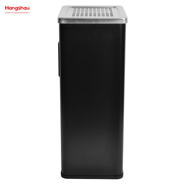 30L Smoking Area Trash Can Rectangle Wholesale Square Ashtray Dustbin With An Ashtray In The Hotel Lobby Stainless Steel Trash Can Ashtrays in Public Places Waste Bins 