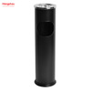 8L Small Round Ashtray Dustbin Metal With An Ashtray In The Hotel LobbyTrash Can Ashtrays in Public Places Waste Bins Smoking Area Trash Can Stainless Steel