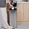 30l Foot Step Pedal Kitchen Stainless Steel Dust Bin Rubbish Garbage Dustbin Trash Can Waste Bin
