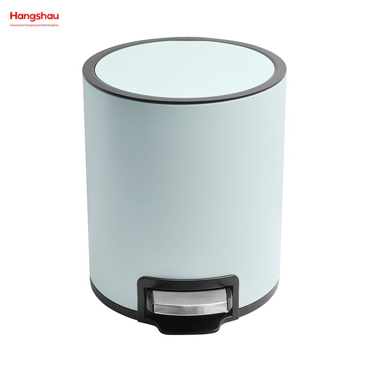 3L Bathroom Simple Dustbin Garbage Can Trash Can Bedroom Household Plastic Foot Pedal Dust Bins Office Pedal Waste Bin For Indoor Trash Can Small 