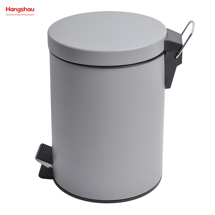5L Household Pedal Waste Bin Dust Bins For Indoor Trash Can Bathroom Trash Can Morden Style Dustbin Garbage Can Metal Powder Coating
