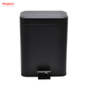 5L Square Bathroom Trash Can Waste Bin Dust Bins For Indoor Trash Can Metal Powder Coating Household Pedal Morden Style Dustbin Garbage Can