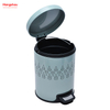 5L Powder Coating Household Pedal Waste Bin Dust Bins For Indoor Trash Can Bathroom Trash Can Metal Morden Style Dustbin Garbage Can 