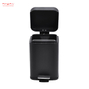 3L Stainless Steel Square Pedal Bin with Soft Close Device High Quality Trash Can with Foot Pedal for Bathroom/bedroom/office Dustbin Pedal Bin Garbage Can