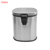 5L S/S Round Pedal Bin with Soft Close Device Bathroom Stainless Steel Trash Can with Foot Pedal Special Shaped Garbage Bin