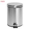 3L Bathroom Bins With Lids Small Pedal Bin For Toilet Restroom Stainless Steel Rubbish Waste Trash Can With Removable Inner Bucket Household