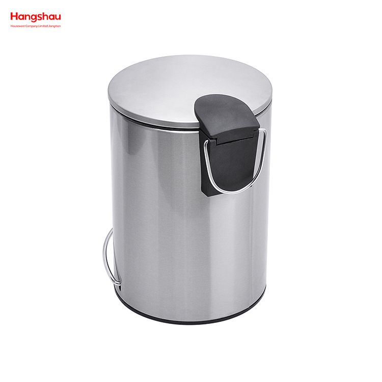 3L Household Plastic Foot Pedal Dust Bins Patent Design Pedal Waste Bin For Indoor Trash Can Simple Dustbin Garbage Can Bathroom Trash Can
