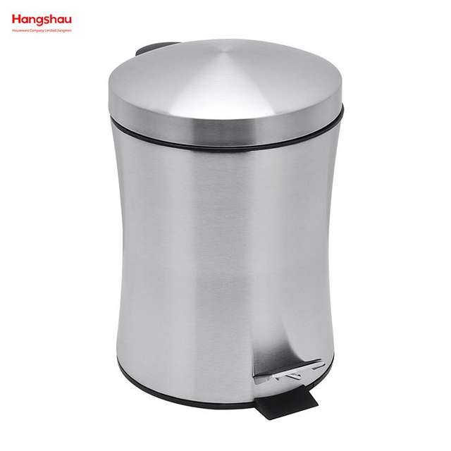 5L Office And Kitchen Use Waste Bins Genre Dustbin Garbage Can Stainless Steel Household Bathroom Inner Bucket Trash Bin with Step Pedal for 