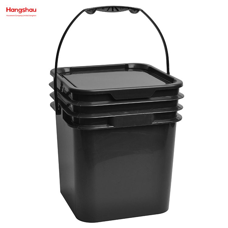Outdoor Camping Barbecue Water Bucket Grid Portable Bucket Iron Square Storage Bucket Beach Play Plastic Square Storage Bucket Sets of 3 Pieces Barbecue charcoal bucket