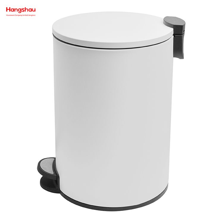 20L Bathroom Trash Can Metal Morden Style Dustbin Kitchen Garbage Can Household Dust Bins For Indoor Trash Can Powder Coating Pedal Waste Bin 