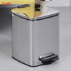 6-litre Stainless Steel Waste Bin Pedal Soft Close Trash Can With Foot Pedal Garbage Bin