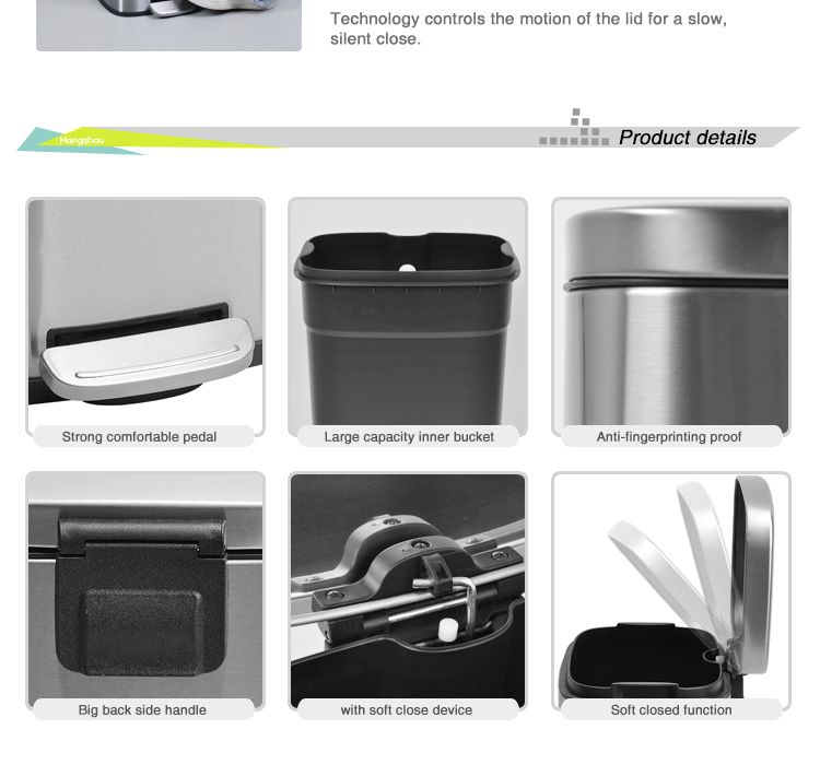 Stainless Food Waste Bin