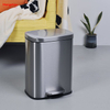 12l Stainless Steel Foot Operated Waste Bins For Hotel Bathroom Pedal Trash Can