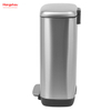30l Trash Bin Stainless Steel Slim Lid Kitchen Trash Bin Soft Close Pedal Bin For Kitchen