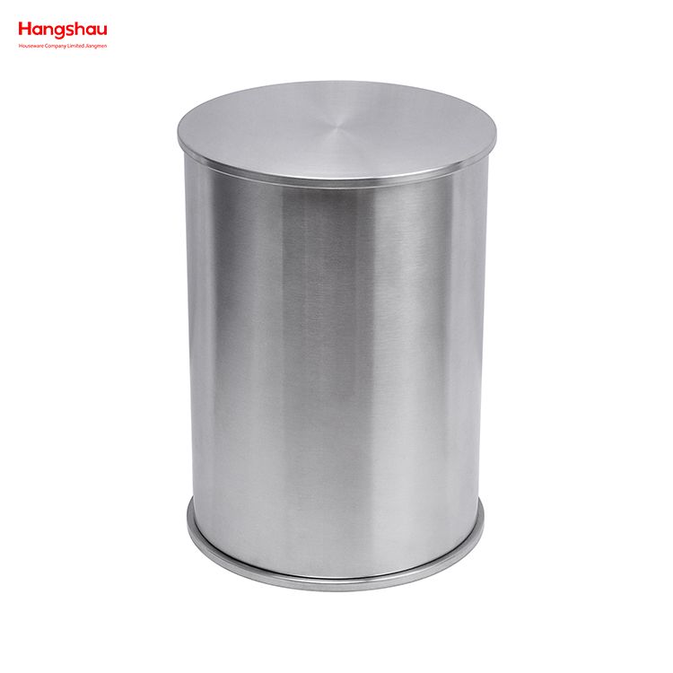 10L Stainless Steel Round Pedal Bin Waste Bin With Foot Pedal Bathroom Metal Trash Can Garbage Can Dust Bins Household Pedal Waste Bin For Indoor Trash Can Foot Pedal 