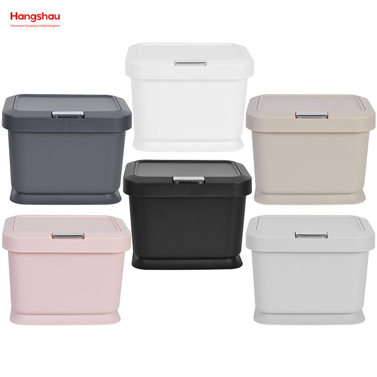 Direct Manufacturer Plastic Compost Bin Kitchen Rectangular Food Trash Can With Filter