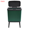 15L New Style Household High Bin With Stand Large Capacity Kitchen And Toilet Trash Can With Lid And No Need To Bend Over
