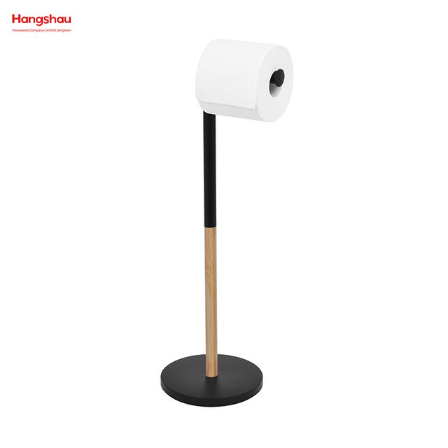 Iron Round Base 7-Shaped Tissue Holder New Design Tissue Holder Bamboo And Metal Segmented Tissue Holder