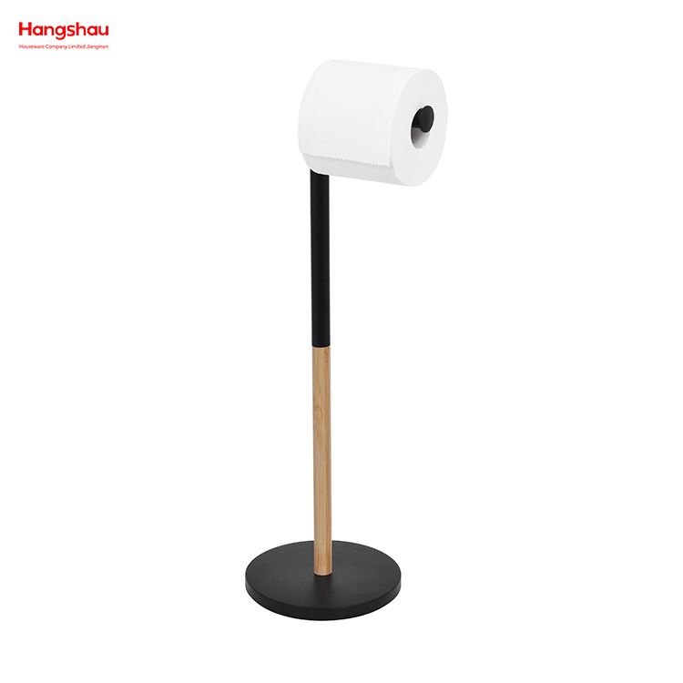 Iron Round Base 7-Shaped Tissue Holder New Design Tissue Holder Bamboo And Metal Segmented Tissue Holder