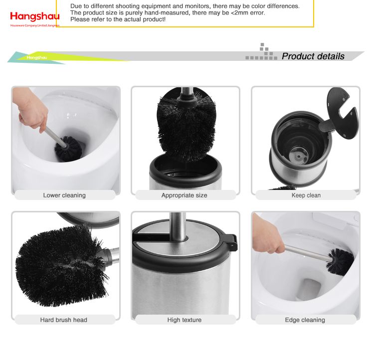stainless steel toilet brush