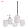 Family Soap Dispenser Toothbrush Holder Tumbler Soap Dish PlasticTransparent Luxury Polyresin Bathroom Accessories Luxury Set 