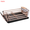  Aluminum Metal Drying Plastic Dish Tray Rack Alloy Dish Rack over Sink Organizer Kitchen Stand Dish Rack Countertop Dish Rack Cup Holder 