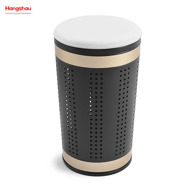 Metal Laundry Basket with Lid Washing Storage Dirty Clothes Laundry Basket Large Home Storage Basket Laundry Hamper 