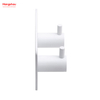 Bathroom Metal Hooks for Wall Two Hooks Stainless Steel Sticky Hook Adhesive Wall Hanging Hook with Dual Adhesive Tape 
