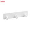 Bathroom Metal Hooks for Wall Three Hooks Stainless Steel Sticky Hook Adhesive Wall Hanging Hook with Dual Adhesive Tape 