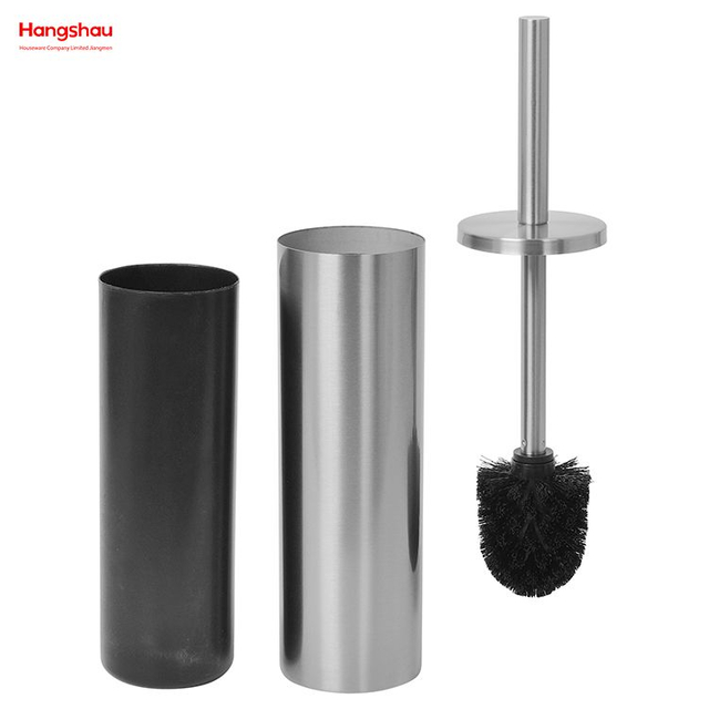 Stainless Steel Toilet Brush Holder Luxury Lacquer Spraying Household Bathroom Matte Toilet Cleaning Brush Holder Commode Clean Brush Holder