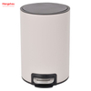 Bathroom Trash Can Metal Morden Style Dustbin Household Dust Bins For Indoor Trash Can Powder Coating Pedal Waste Bin Kitchen Garbage Can 