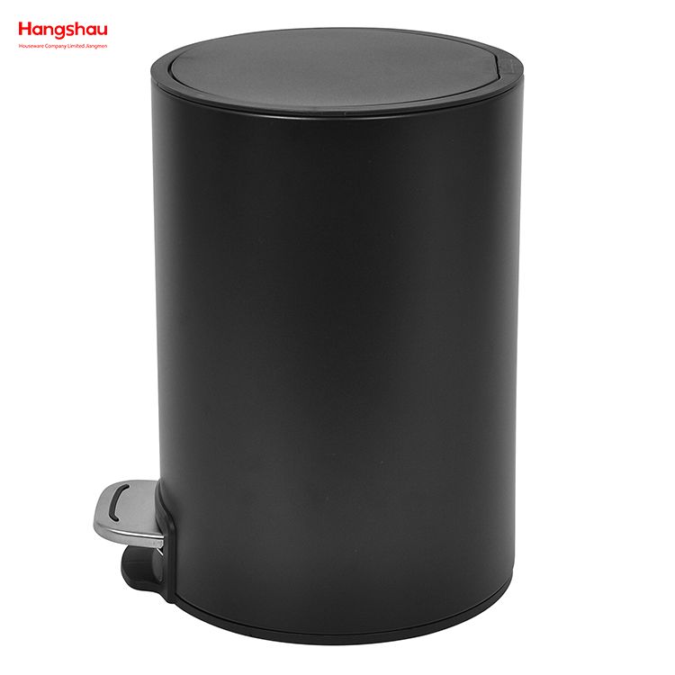 Bathroom Trash Can Household Dust Bins Indoor Trash Can Powder Coating Pedal Waste Bin Kitchen Garbage Can Metal Morden Style Dustbin