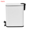 Bathroom Hotel Dust Bin Foot Pedal Dustbin With Rubbish Bin Garbage Kitchen Office Trash Can Iron Rectangular Pedal Bin 