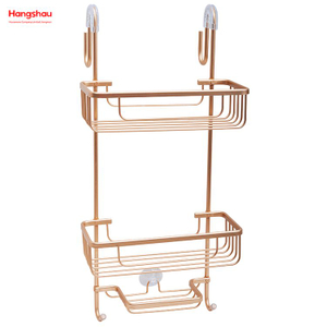 athroom Aluminum Hanger Bathroom Accessories Shower Caddy In Aluminum Bathroom Shelf Anti-rust Durable B3 Layer Wall Mounted Hanging Basket Wall Mounted 