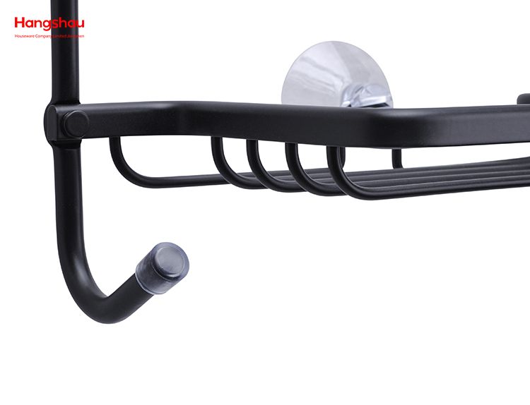 3 Layer Wall Mounted Hanging Basket Bathroom Aluminum Hanger Wall Mounted Bathroom Accessories Shower Caddy In Aluminum Bathroom Shelf Anti-rust Durable