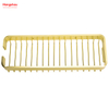Gold Rectangular Shape Aluminium Bathroom Corner Rack With Metal Shower Caddy Bath Storage Rack Wall Shelf Wall Mounted Bracket