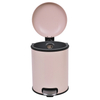 5L Galvanized Steel Round Garbage Trash Bin For Kitchen Waste Office Trash Can Colorful Silent Closing Foot Pedal Dustbin