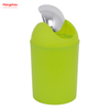 5L Plastic Round Swing-Top Trash Can Household Trash Can Push-Door Trash Can Ball-Top Trash Can