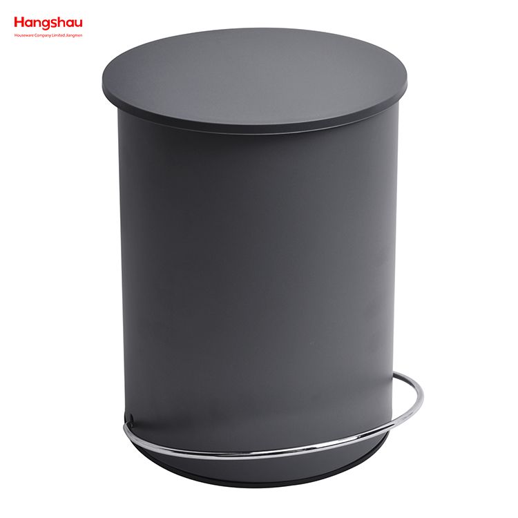 3L Plastic Simple Foot Pedal Household Pedal Waste Bin For Indoor Trash Can Bathroom Metal Trash Can Powder Coating Morden Style Dustbin Garbage Can Dust Bins Patent Design 