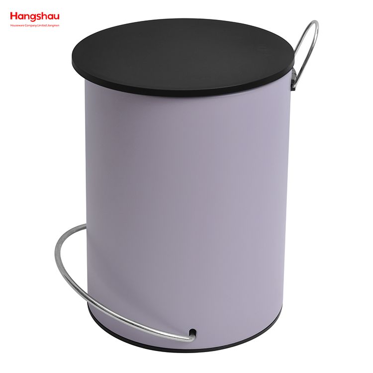 3L Simple Dustbin Garbage Can Bathroom Trash Can Household Plastic Foot Pedal Dust Bins Patent Design Pedal Waste Bin For Indoor Trash Can 