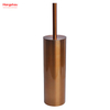 Household Bathroom Stainless Steel Brushed And Bronze Lacquer Spraying Toilet Brush Holder Matte Toilet Cleaning Brush Holder Wc Clean Brush Holder