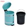 3L Bathroom Trash Can Pedal Dustbin Garbage Can Household Bedroom Pedal Waste Bin Foot Pedal Dust Bins For Indoor Trash Can