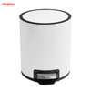 3L Bathroom Simple Dustbin Garbage Can Trash Can Bedroom Household Plastic Foot Pedal Dust Bins Office Pedal Waste Bin For Indoor Trash Can Small 