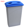 90L Double Hole Bin Park Garbage Bin Large Plastic Garbage Bin Outdoor Garbage Bin Community Garbage Trash Bin Park Garbage Bin Kitchen Waste Bin